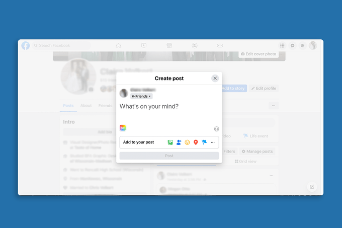 How To Make A Facebook Post Desktop