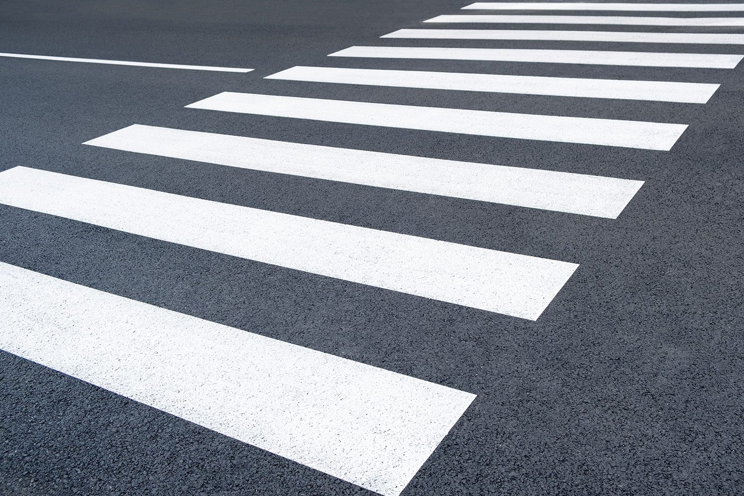 New Pedestrian Zebra Crosswalk Background In The City Street