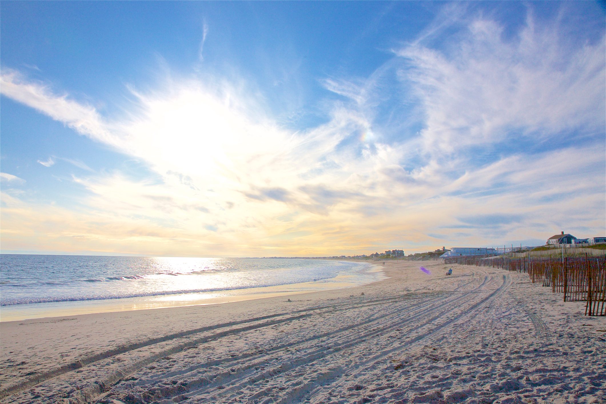 Late afternoon in October at Misquamicut State Beach, Westerly