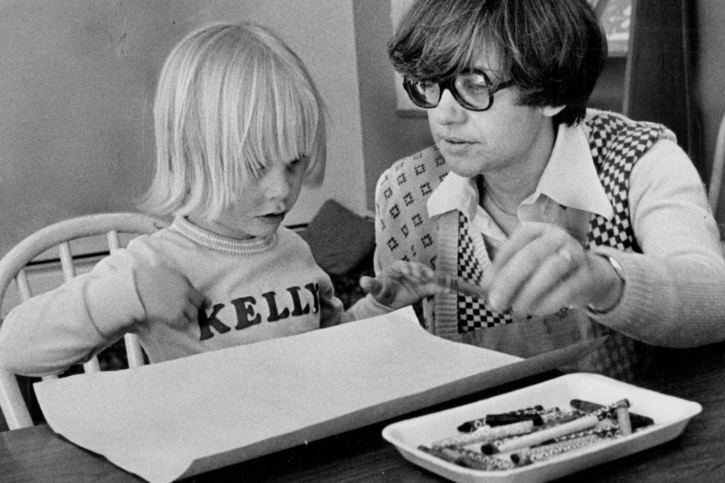 school kid drawing a picture