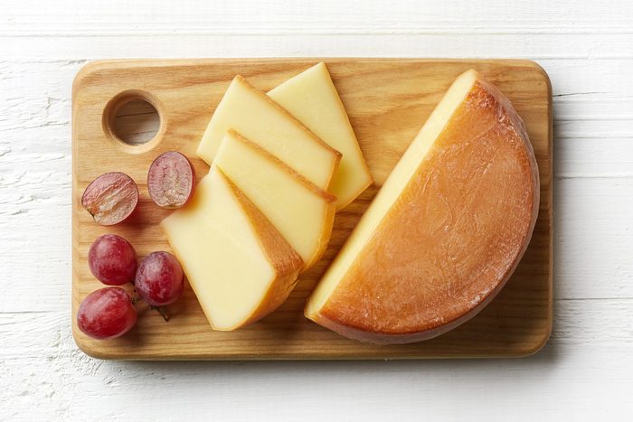 Piece and slices of cheese