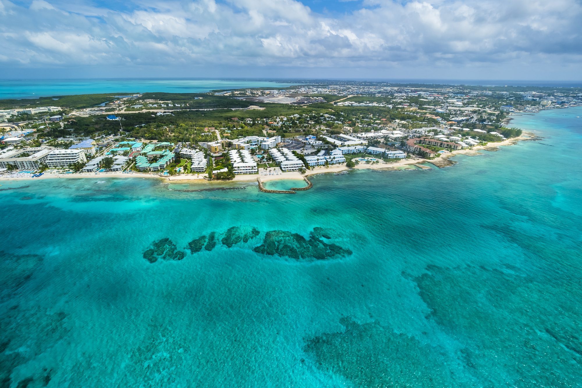 Caribbean, Cayman Islands, George Town, Luxury resorts and Seven Mile Beach