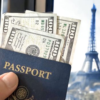 Hand Holding Passport