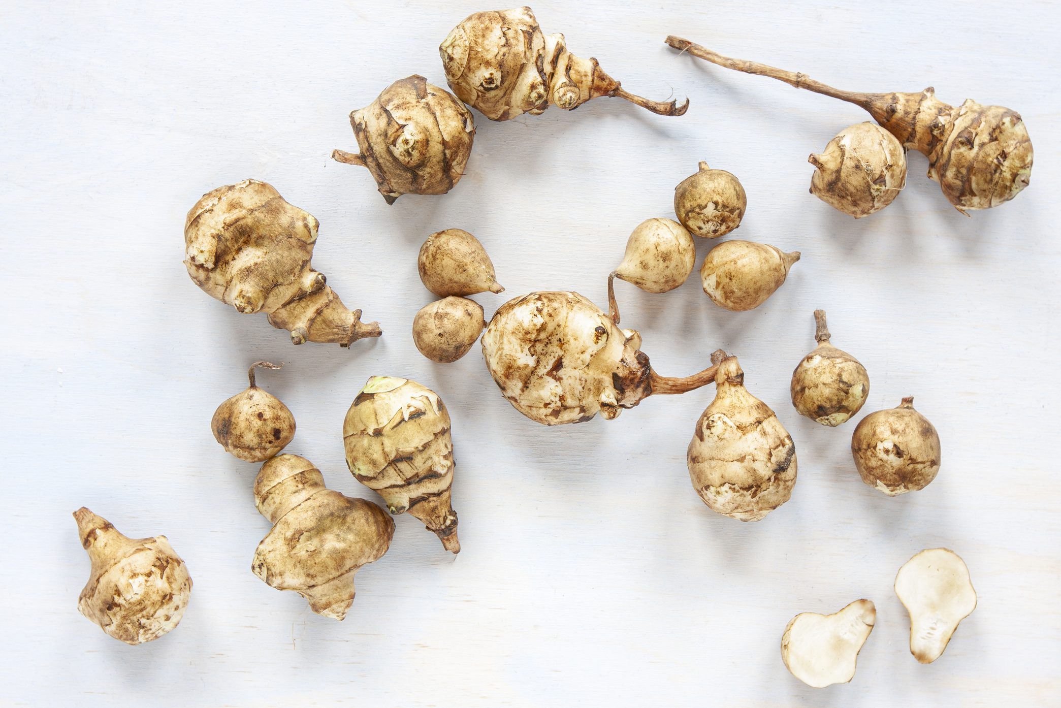 Jerusalem artichoke corms