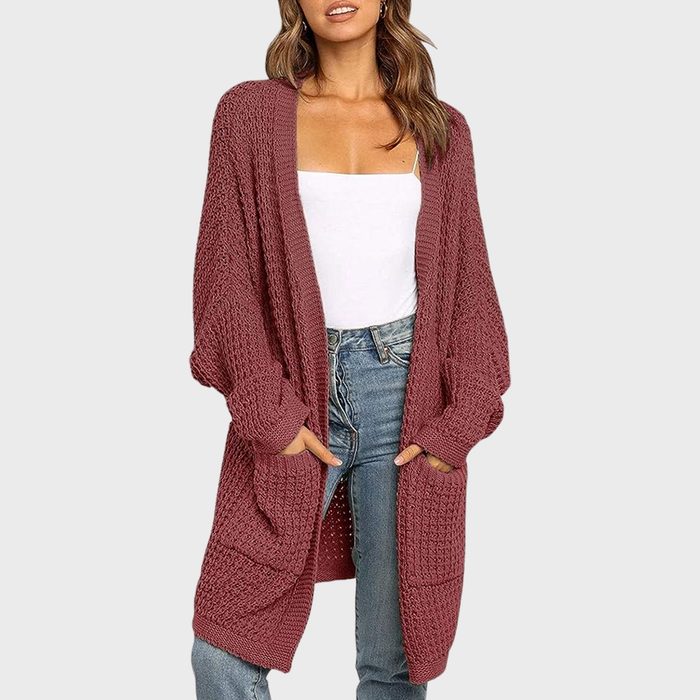 Long Batwing Sleeve Cardigan