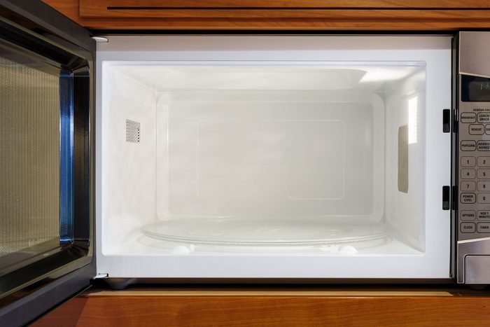 Inside of a microwave