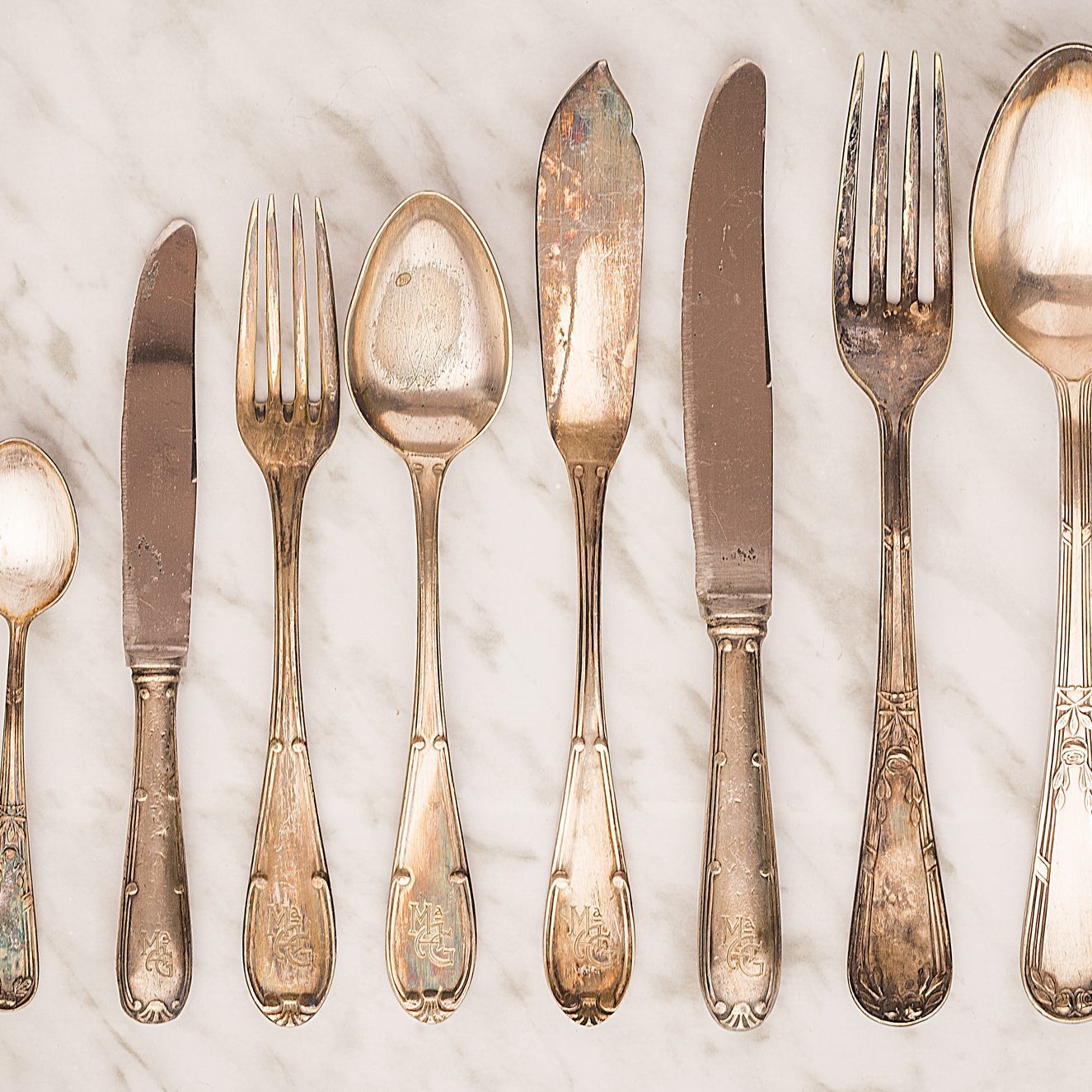 Old pieces of cutlery