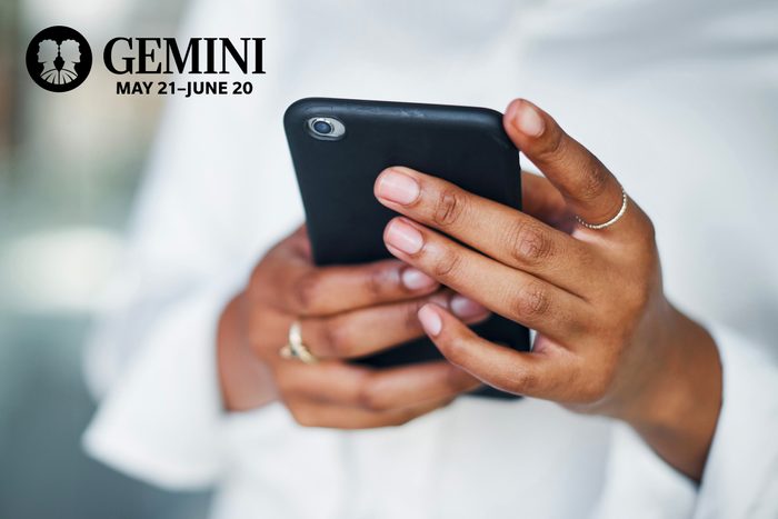 hands scrolling on phone