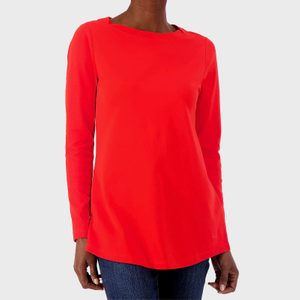 Rd Ecomm Essentials Pima Cotton Boat Neck Tunic Via Qvc.com