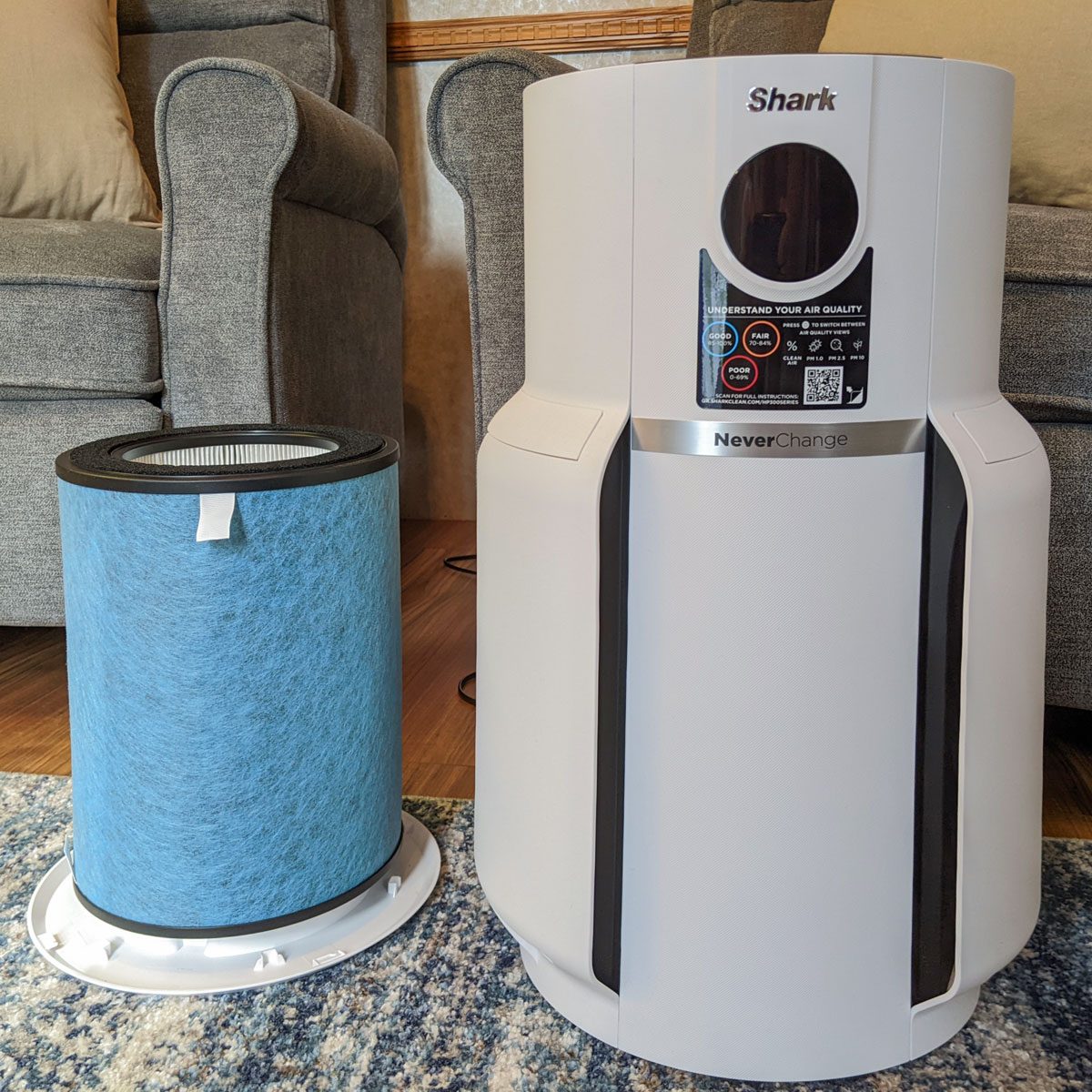 Shark Neverchange Air Purifier testing