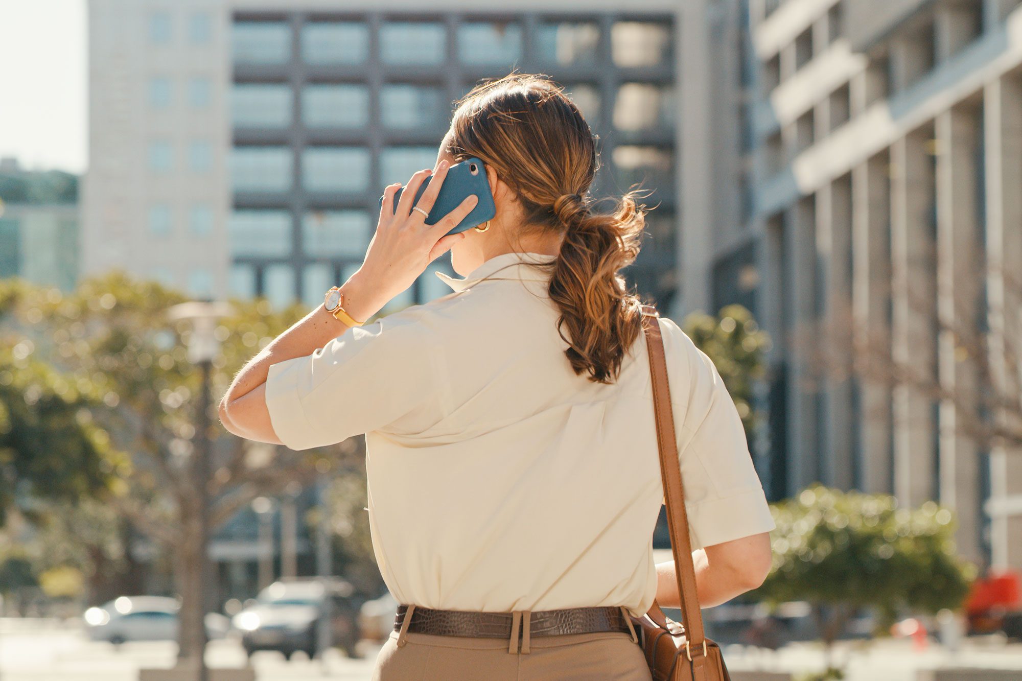 Cropped Shot Of An Unrecognizable Young Businesswoman Making A Phonecall While On Her Morning Commute Into Work