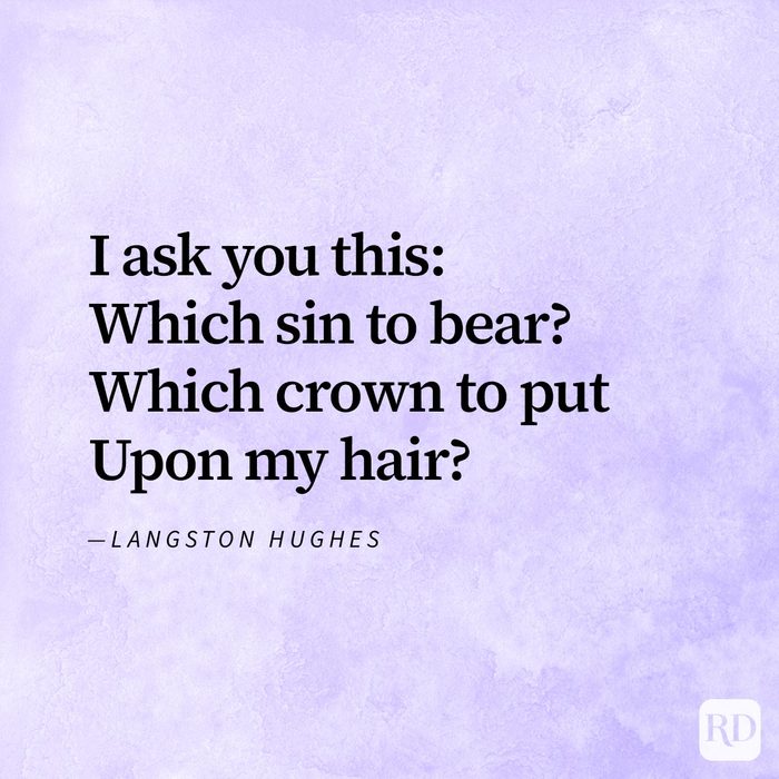 Powerful poem Harlem Prayer everyone needs to read by Langston Hughes on watercolour purple background