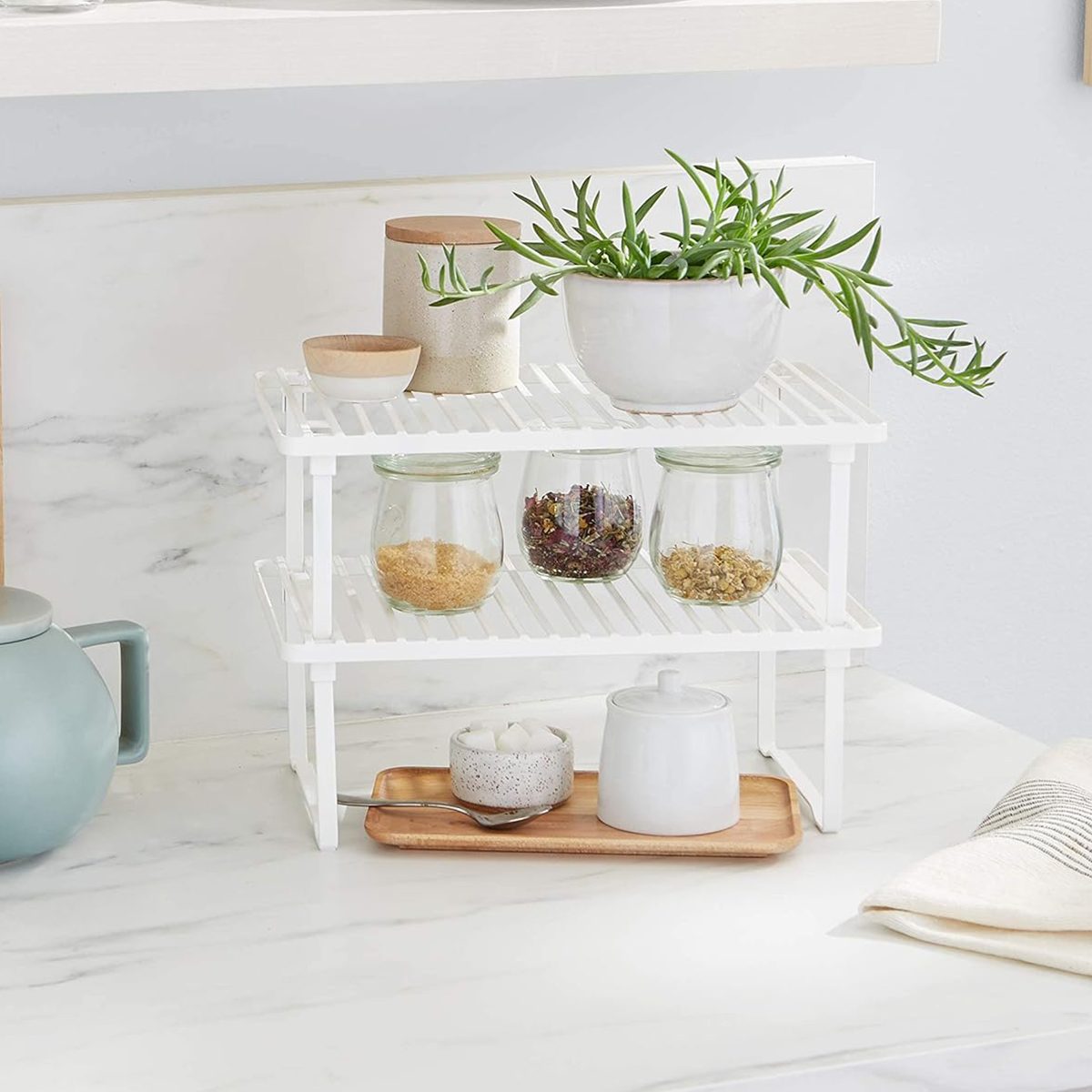 Amazon Basics Stackable Kitchen Storage Shelves