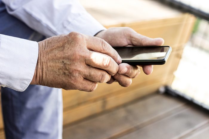 Smartphone in the hand