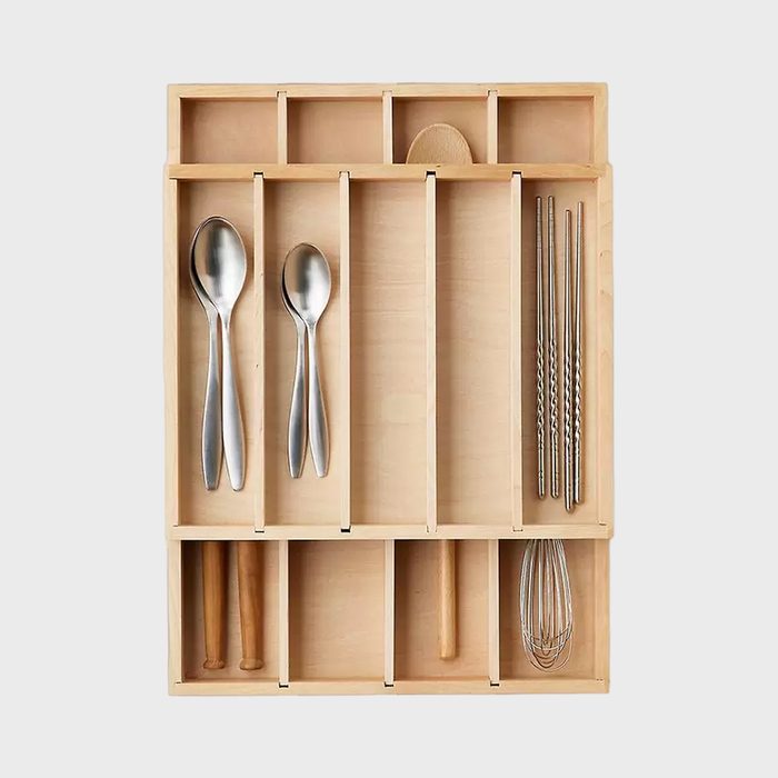 Marie Kondo Birch 2 Tier Flatware & Utensil Tray