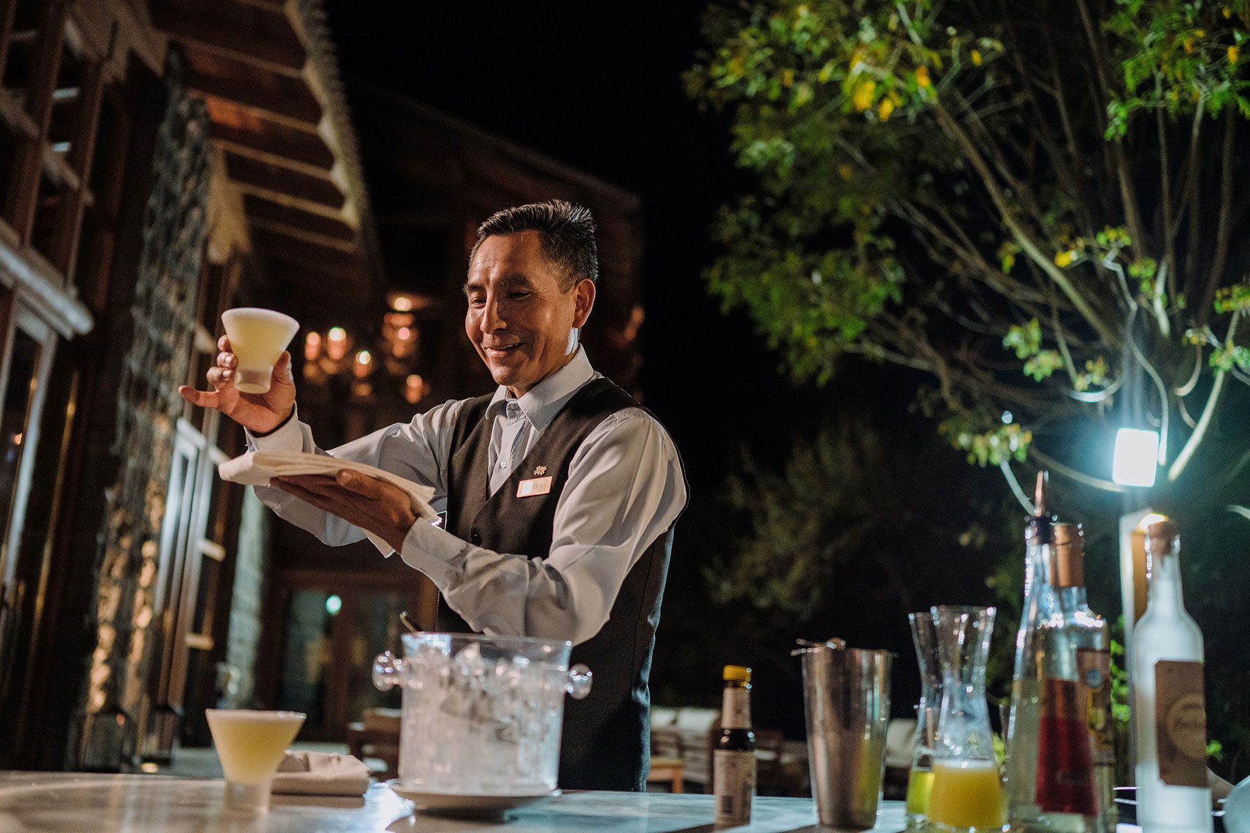 Bartender Making Drinkis