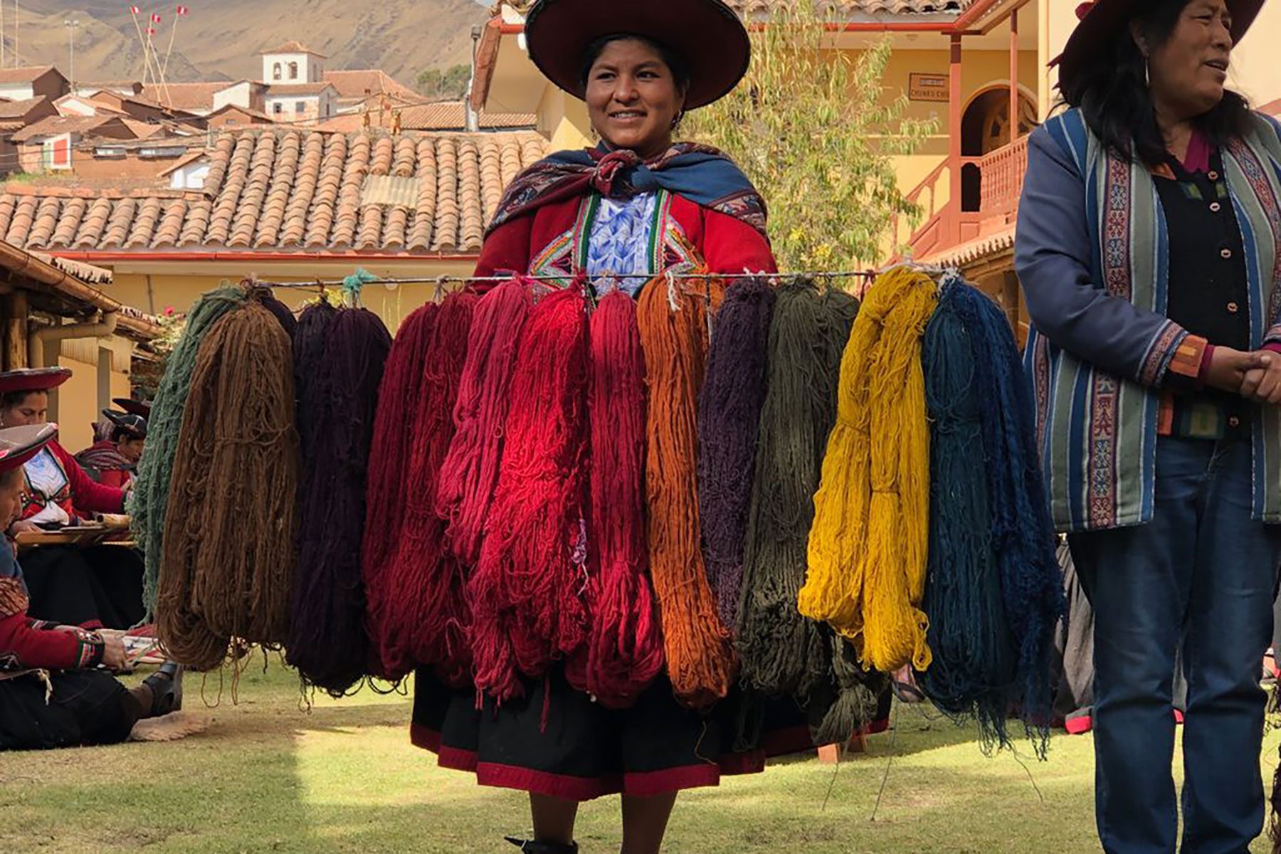 Lady Selling Fabric