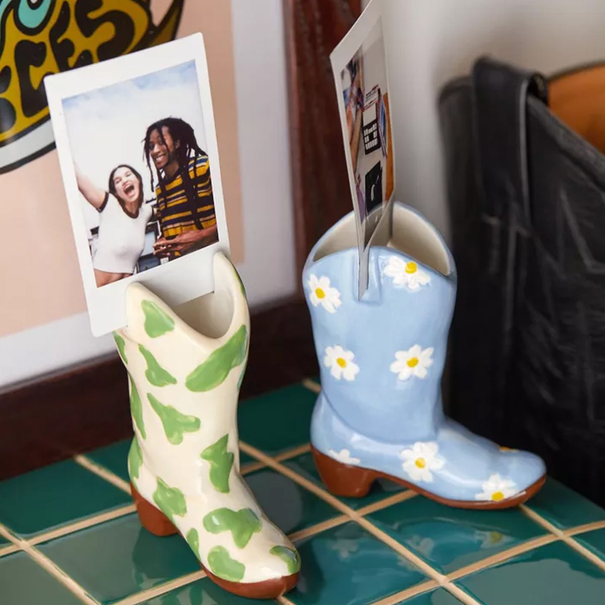 Cowboy Boot Photo Stand