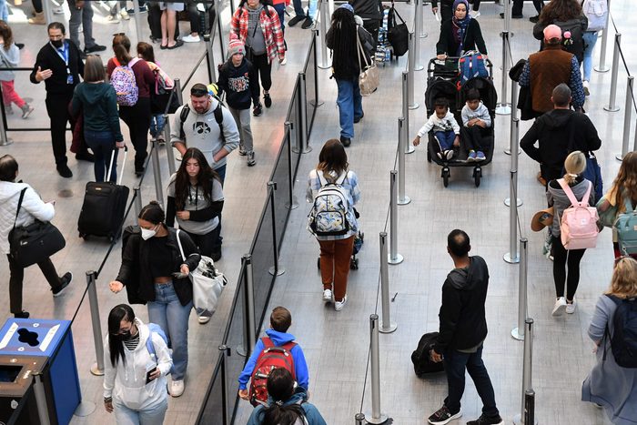 Holiday Travel Crowds at Orlando International Airport
