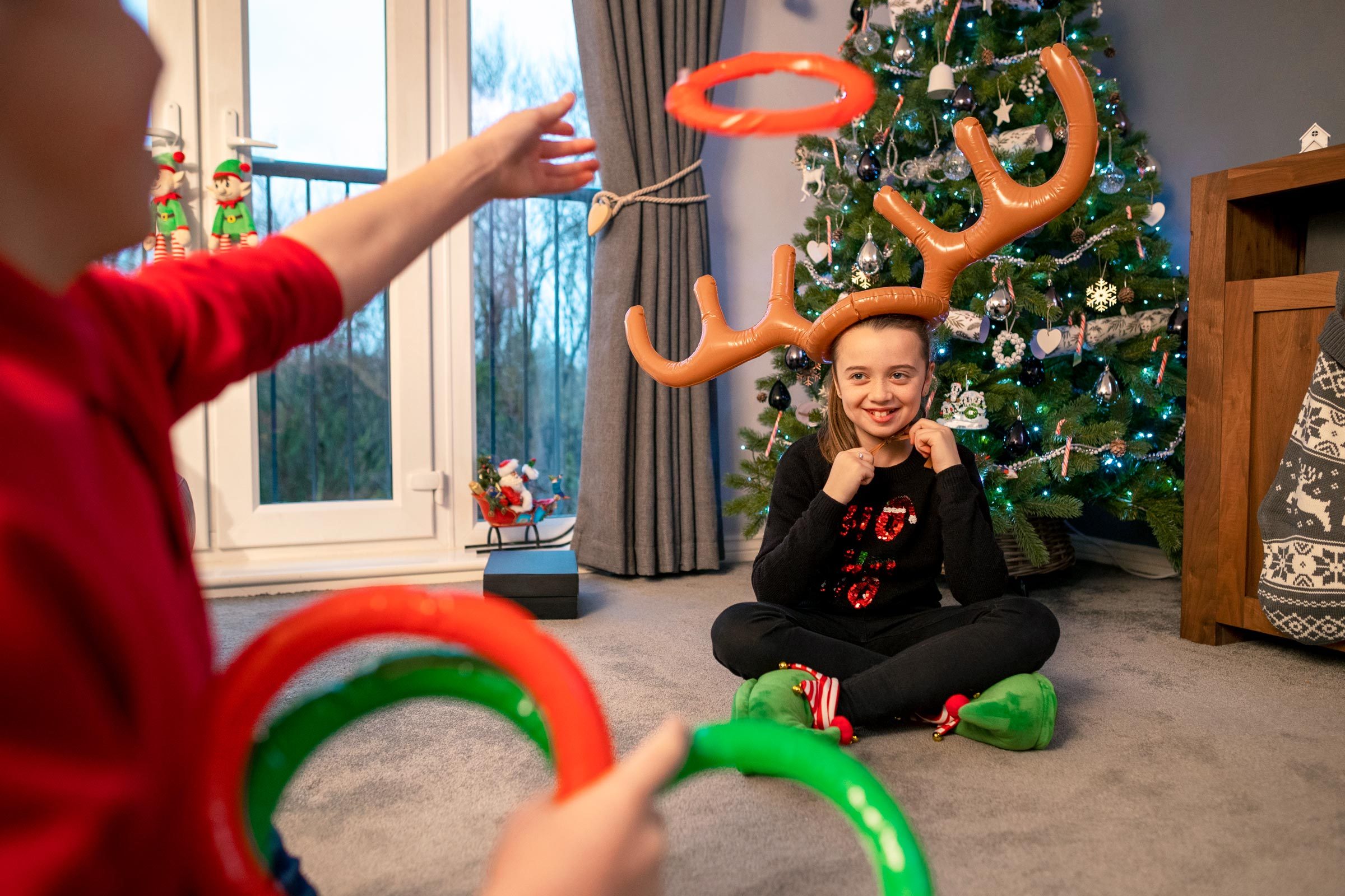 reindeer antler ring toss games