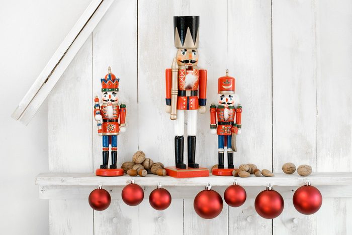 nutcrackers on mantel