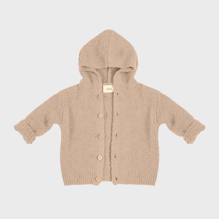 7 Am Enfant Fuzzy Hooded Cardigan