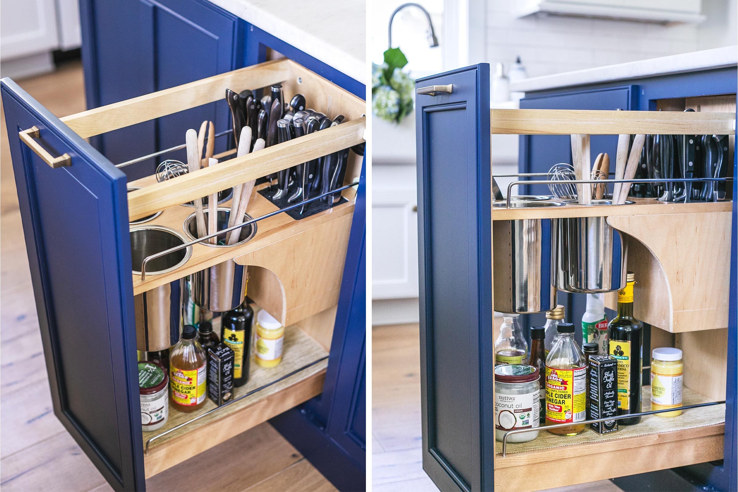 pull out storage in kitchen