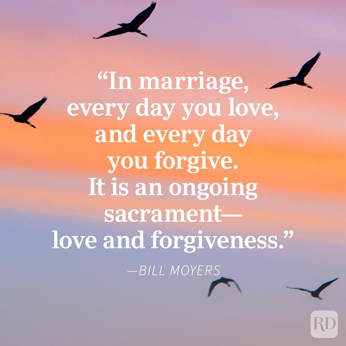 Quotes about forgiving others on a peaceful sunset background with birds flying