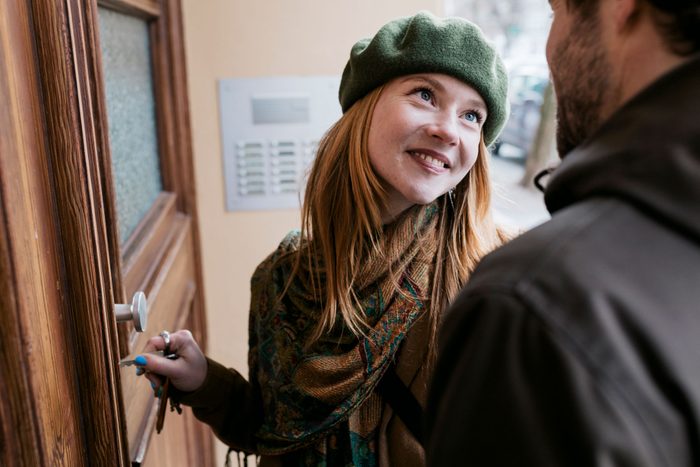 Couple Coming Home After Going On Date Together