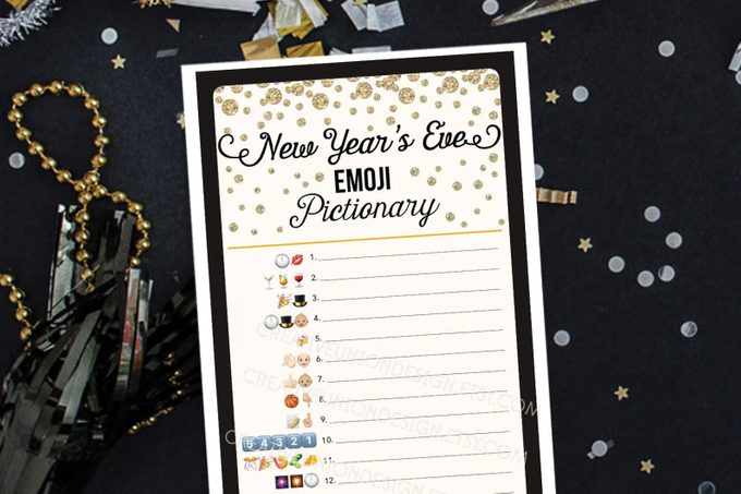 New Years Eve Party Pictionary