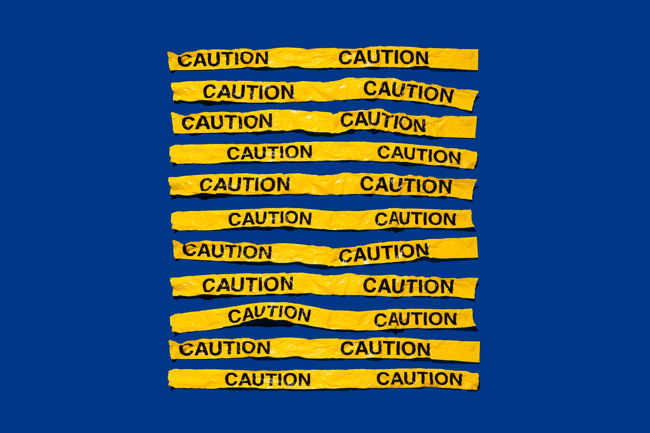 Crumpled Caution Cordon Stripes