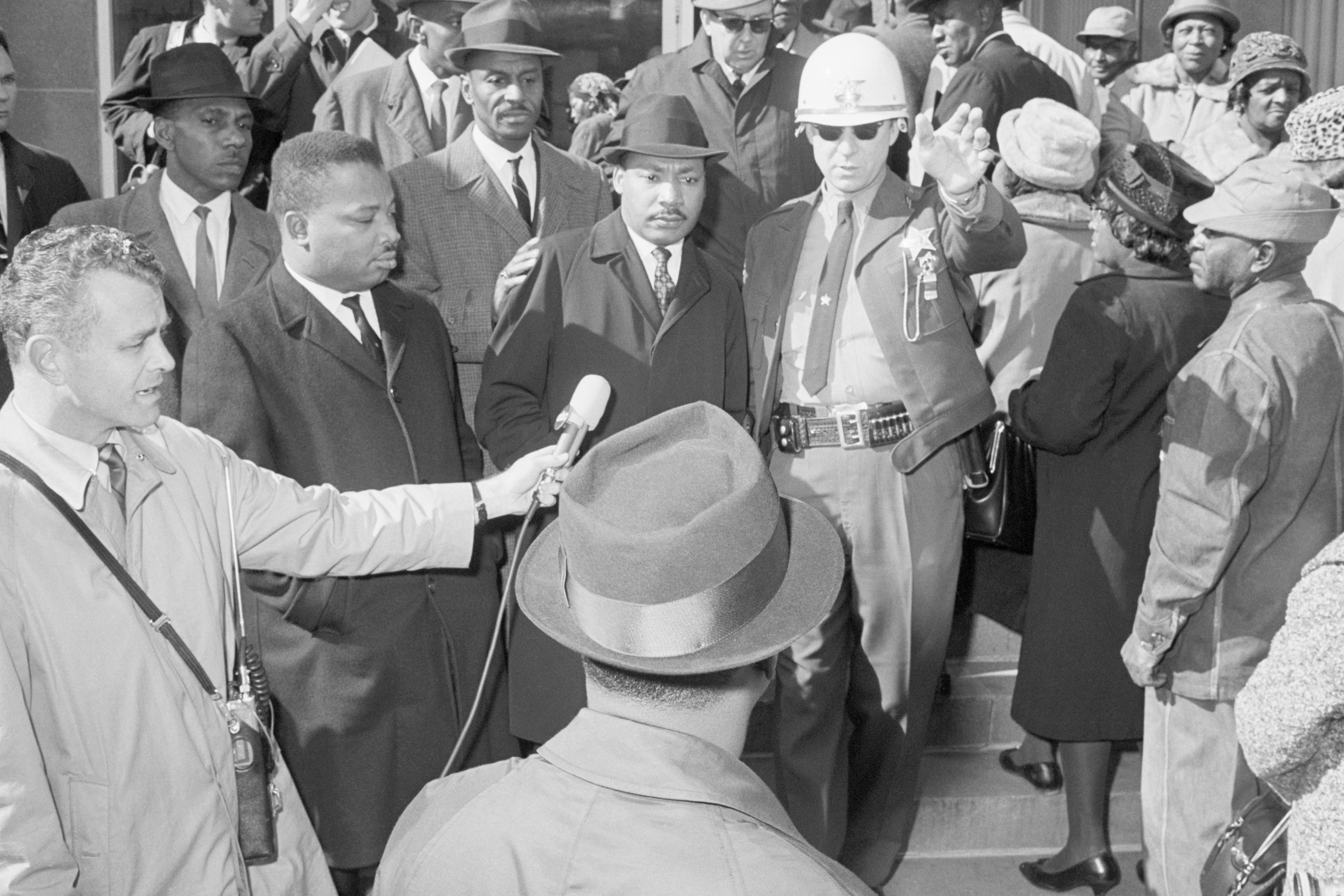 Martin Luther King With Deputy Sheriff