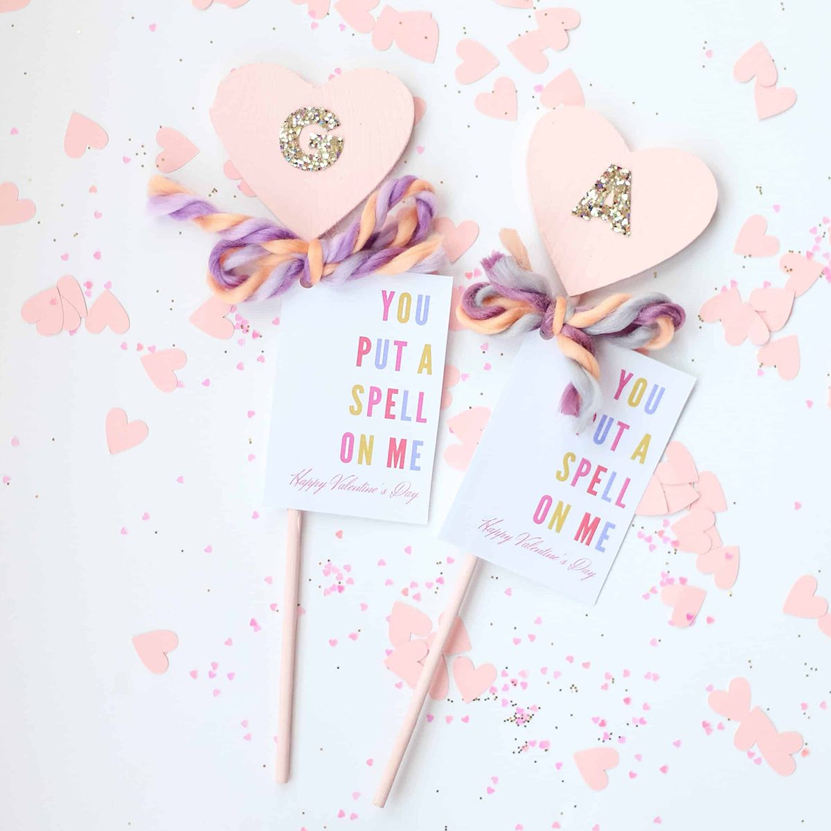 Heart Wand Valentine's Day Card