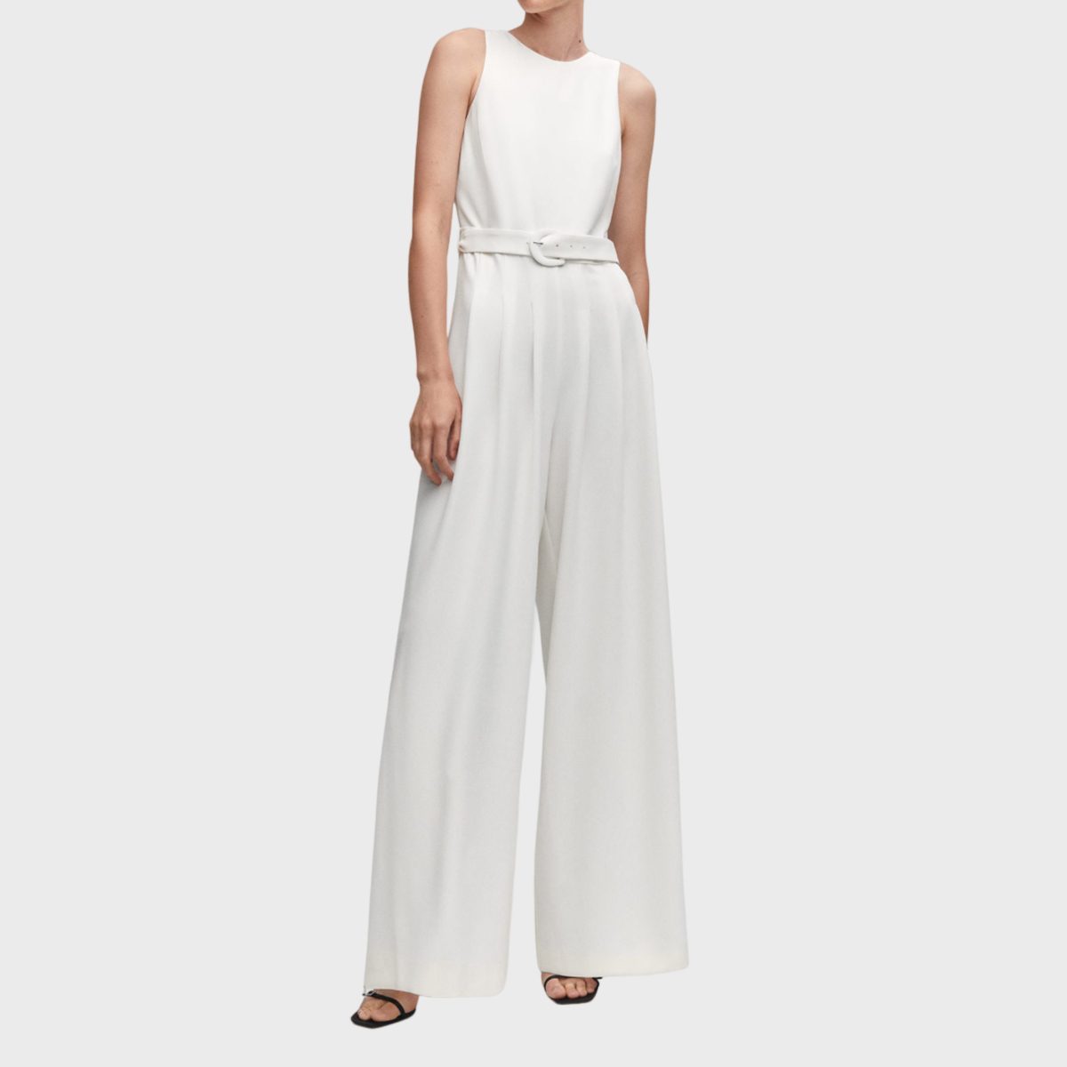 Mango Belt Long Jumpsuit