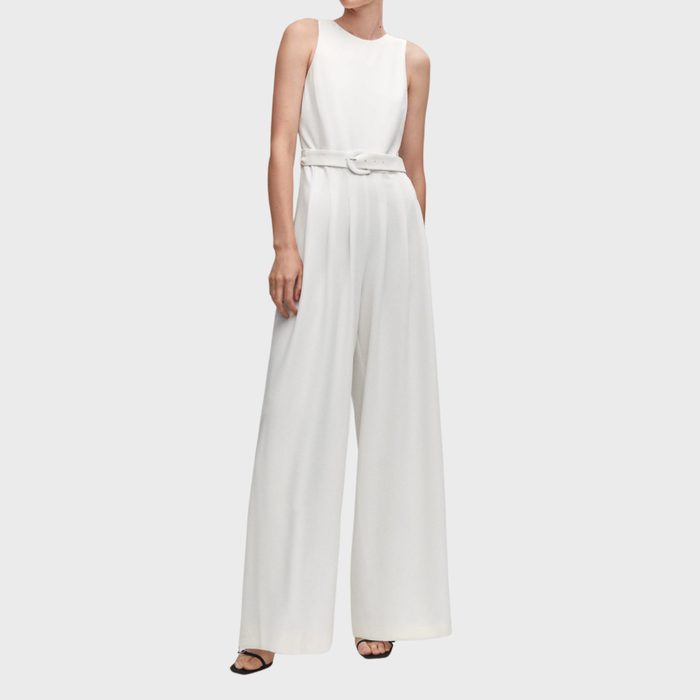 Mango Belt Long Jumpsuit