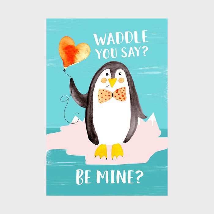 Penguin Valentine's Day Card
