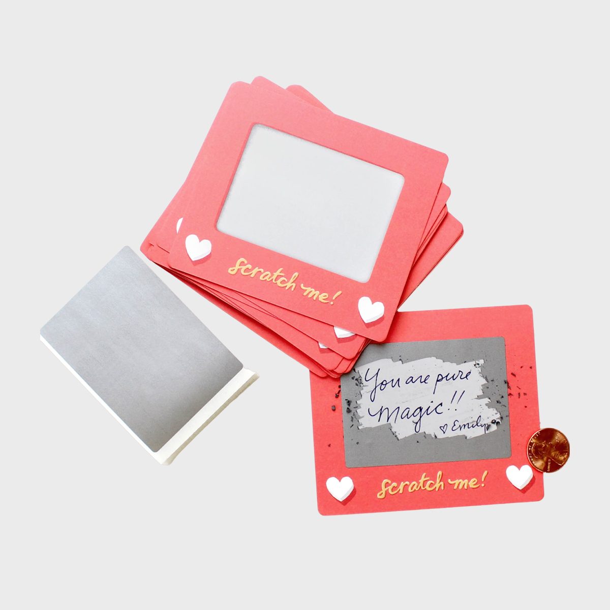 Scratch Off Valentine's Day Cards