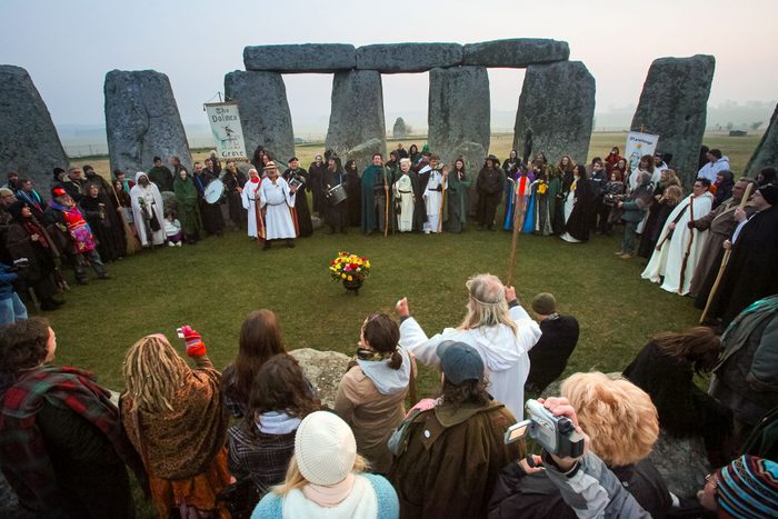Druids Celebrate Spring Equinox At Stonehenge