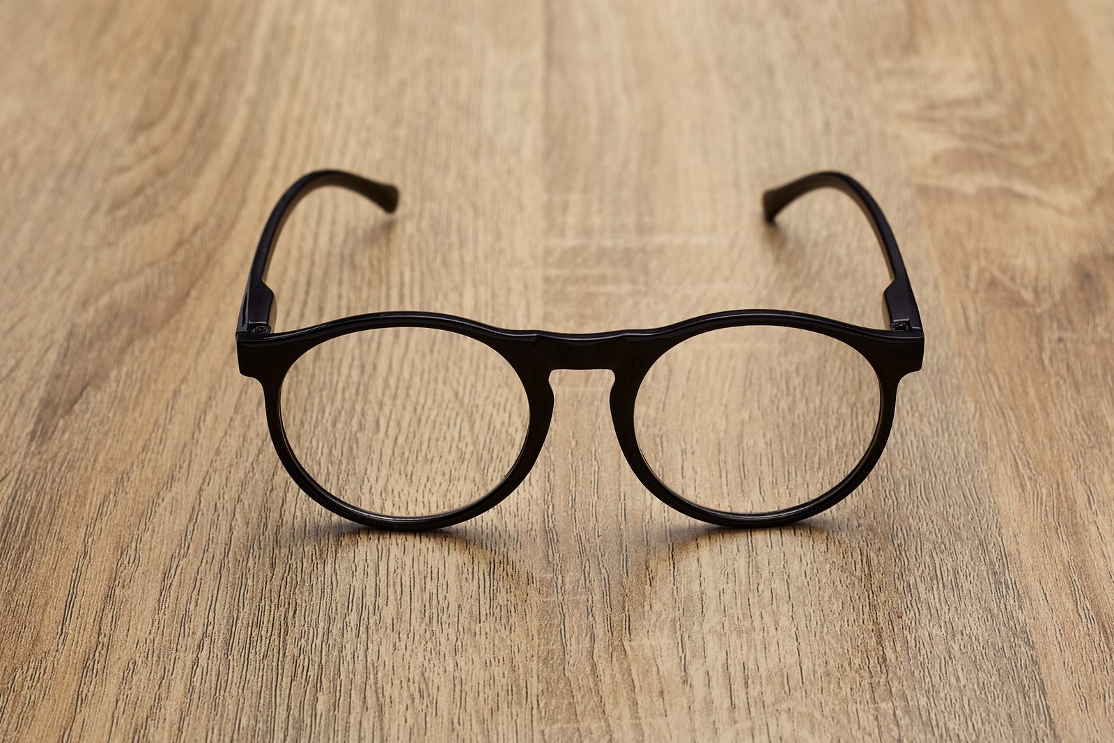 Close Up Of Eyeglasses On Table