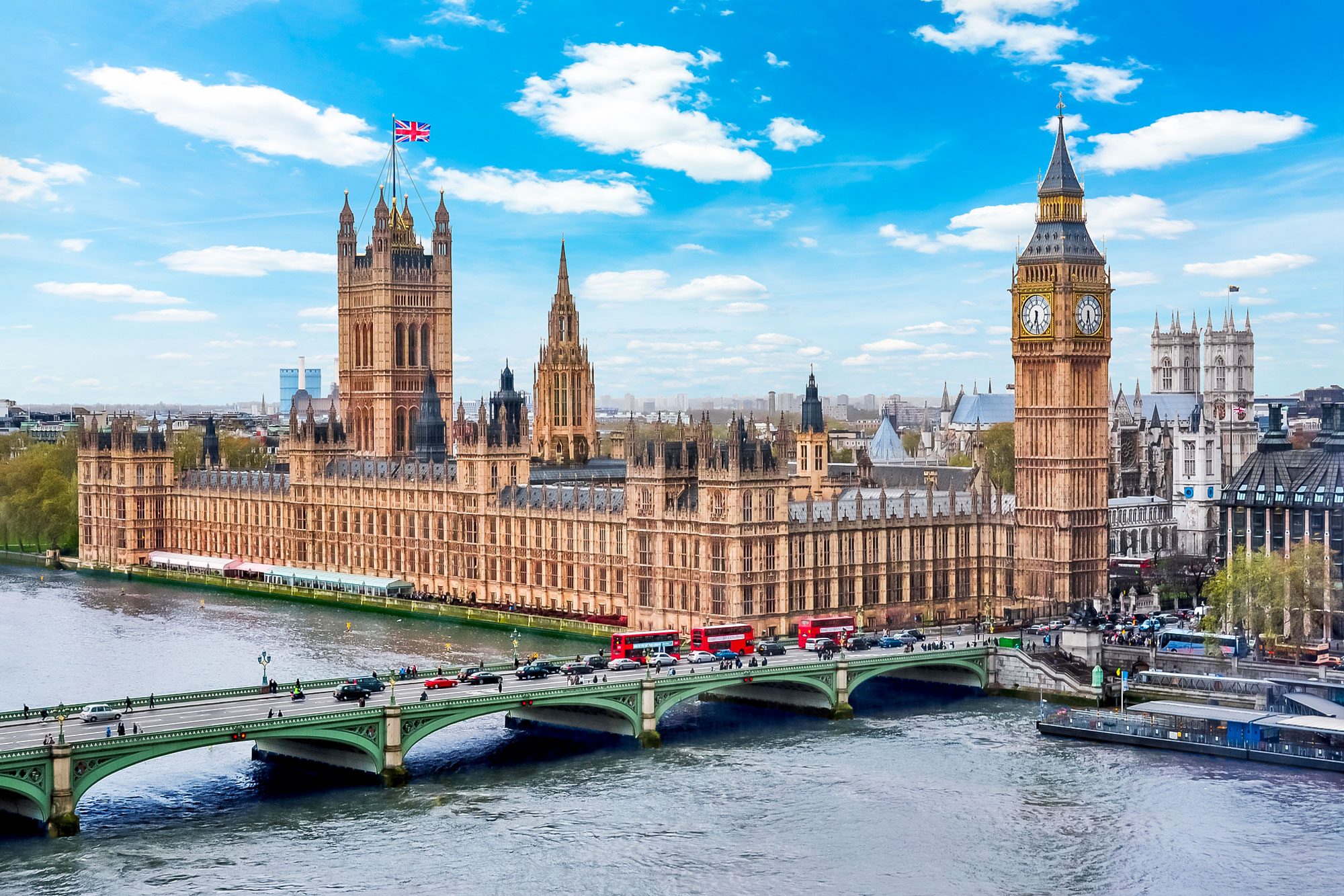 Houses Of Parliament (westminster Palace) And Big Ben Tower London UK