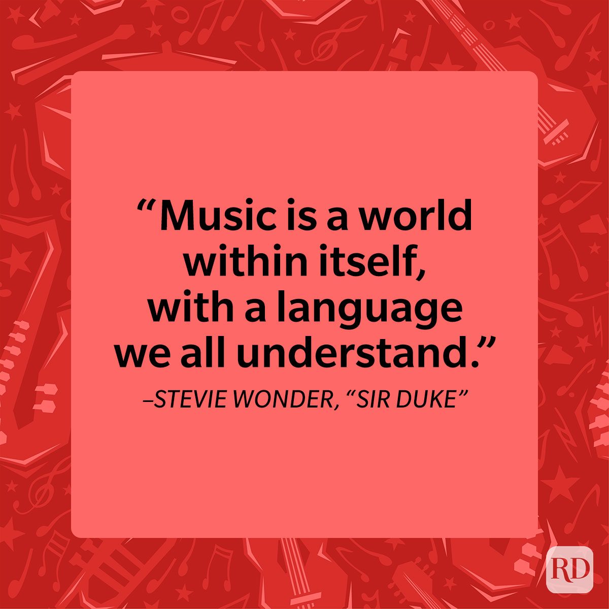 Inspirational And Powerful Music Quote By Stevie Wonder