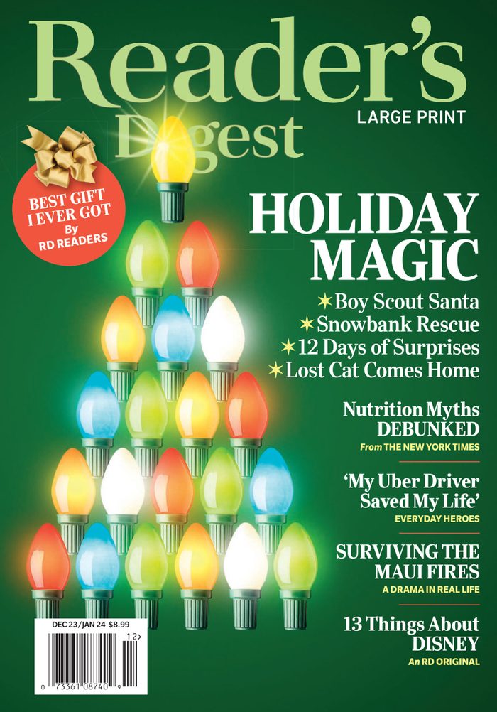 Reader's digest dec 2023 - jan 2024 cover