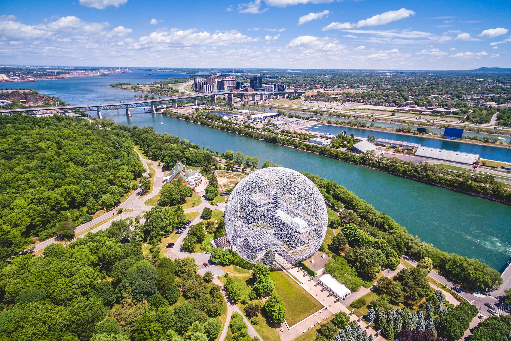 Montreal Aerial View Quebec Canada
