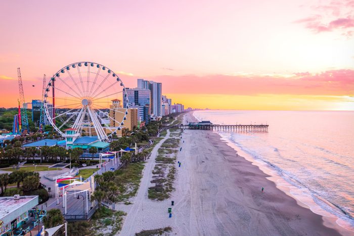 Myrtle Beach South Carolina At Sunrise