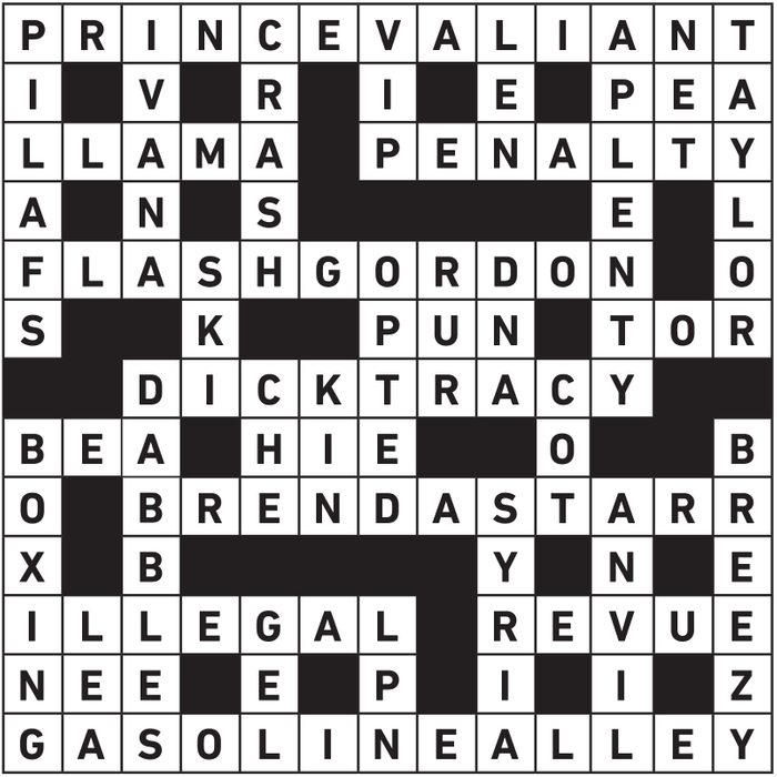 November 2020 Printable Crossword Answers
