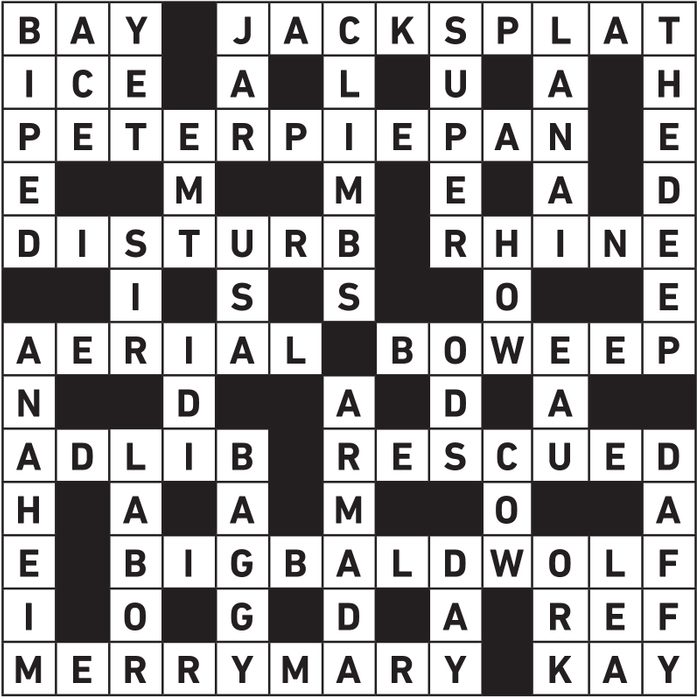 November 2021 Printable Crossword Answers