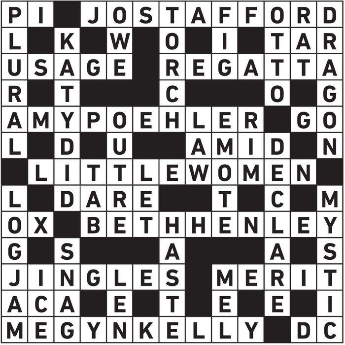 September 2023 Printable Crossword Answers