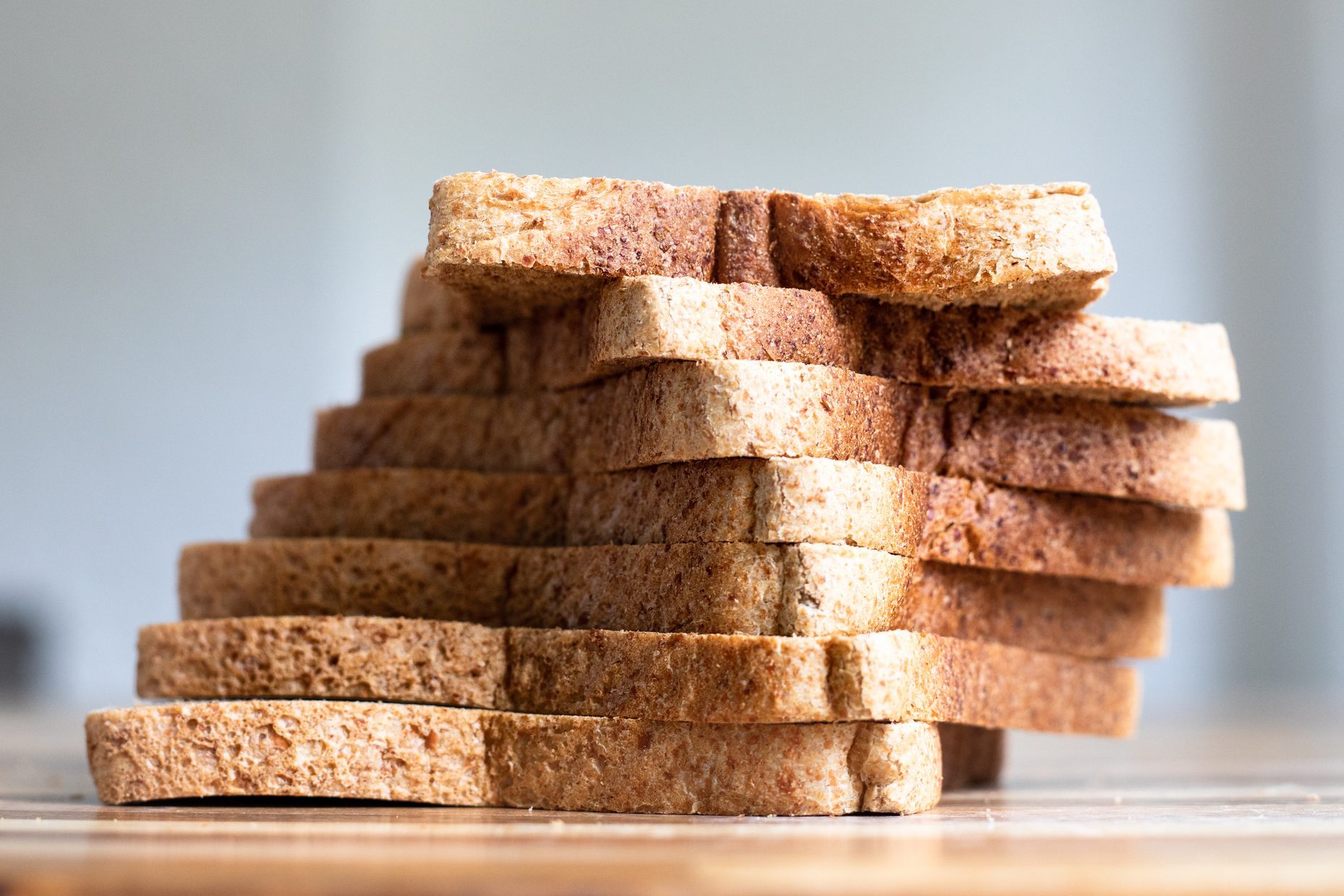 Slices of wholemeal bread