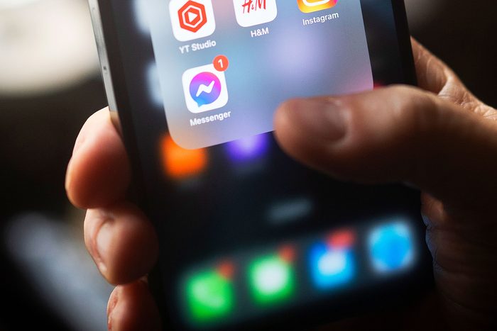 1 facebook message notification