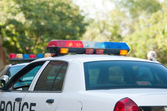police car lights